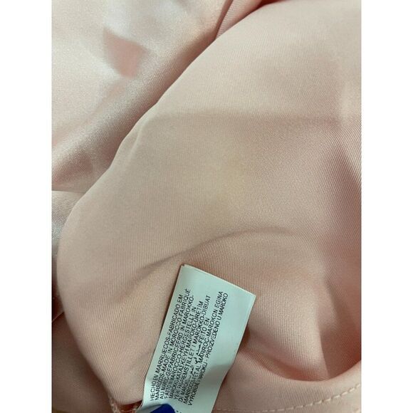 Zara Womens Midi Dress Pink Satin effect Size M Short Sleeve 2330/399 NWT - Picture 10 of 16